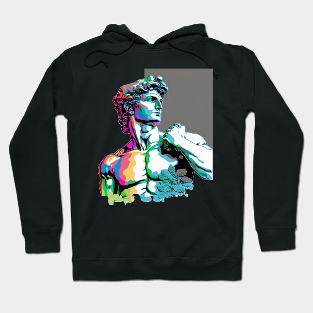 Statue of David Grey Hoodie by AI INKER